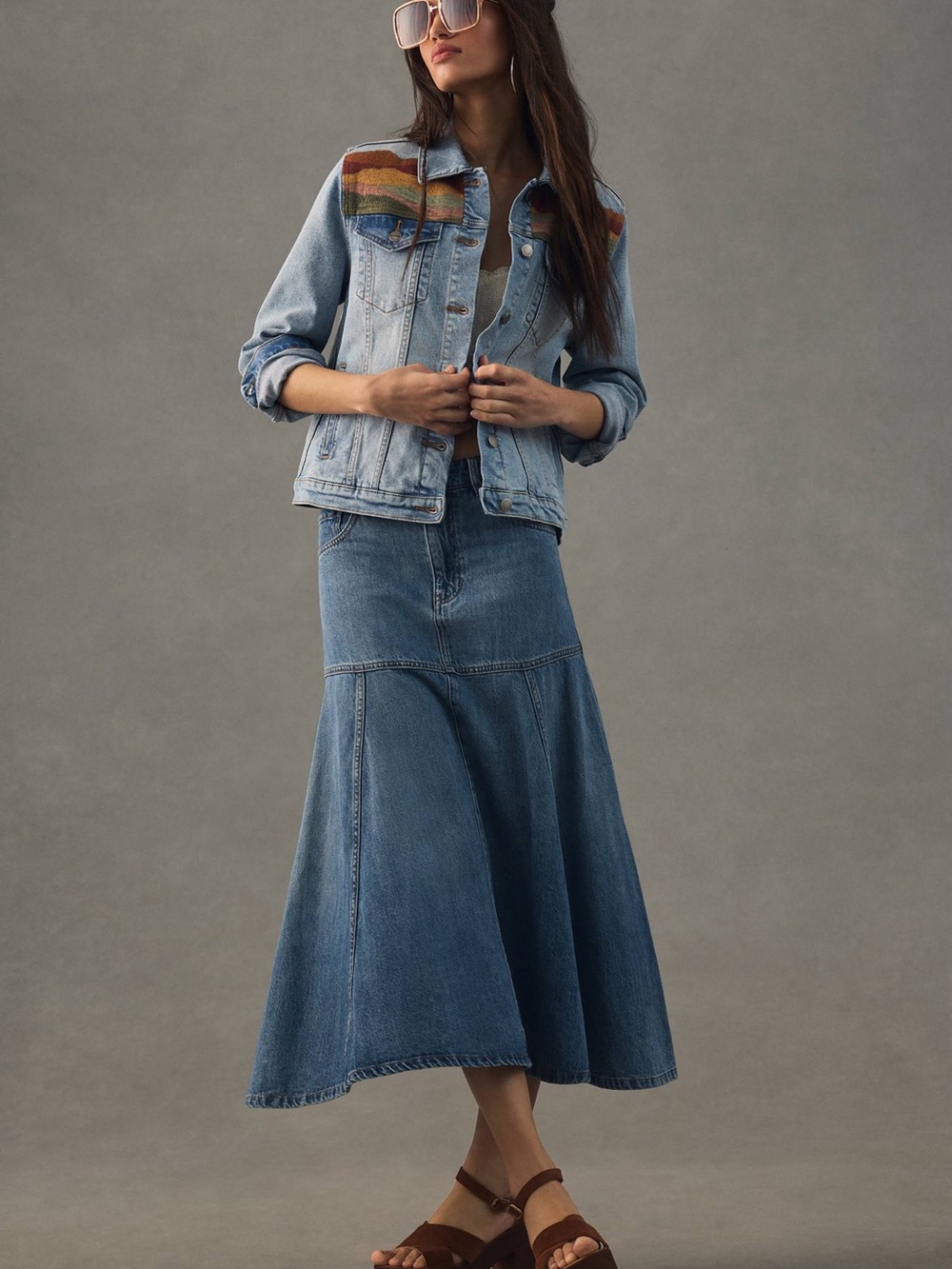 Driftwood Desert Landscape Denim Jacket , NWOT - Picture 3 of 10